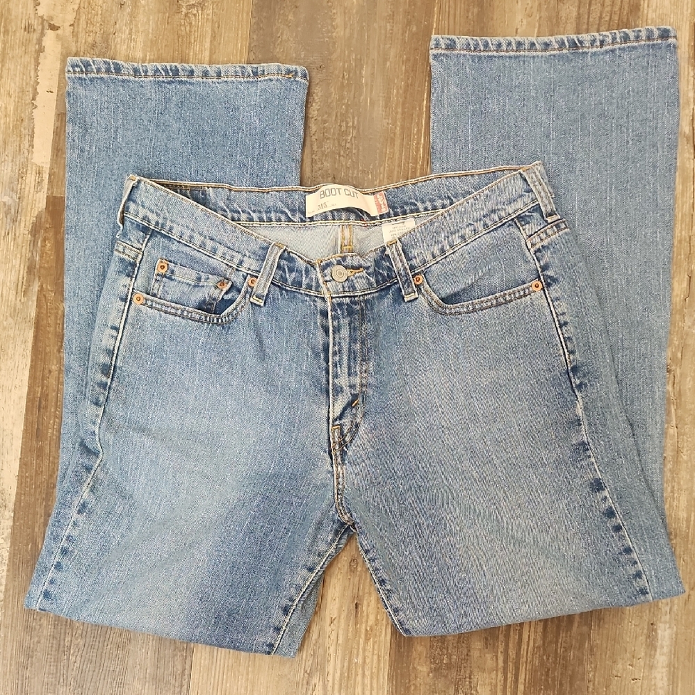 Levi's Boot Cut Light Blue Jeans 515 Size 12s